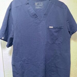 Figs Blue Short Sleeve Technical Collection Scrub L - Healthcare Professionals